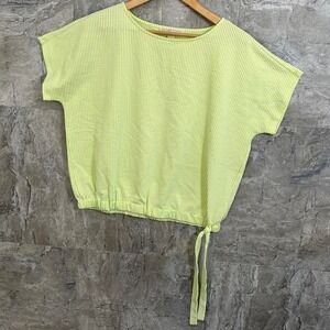 Green and white Michael Kors T-shirt with drawstring women XL‎